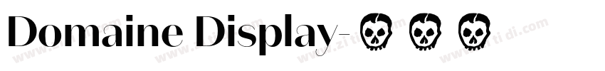 Domaine Display字体转换
